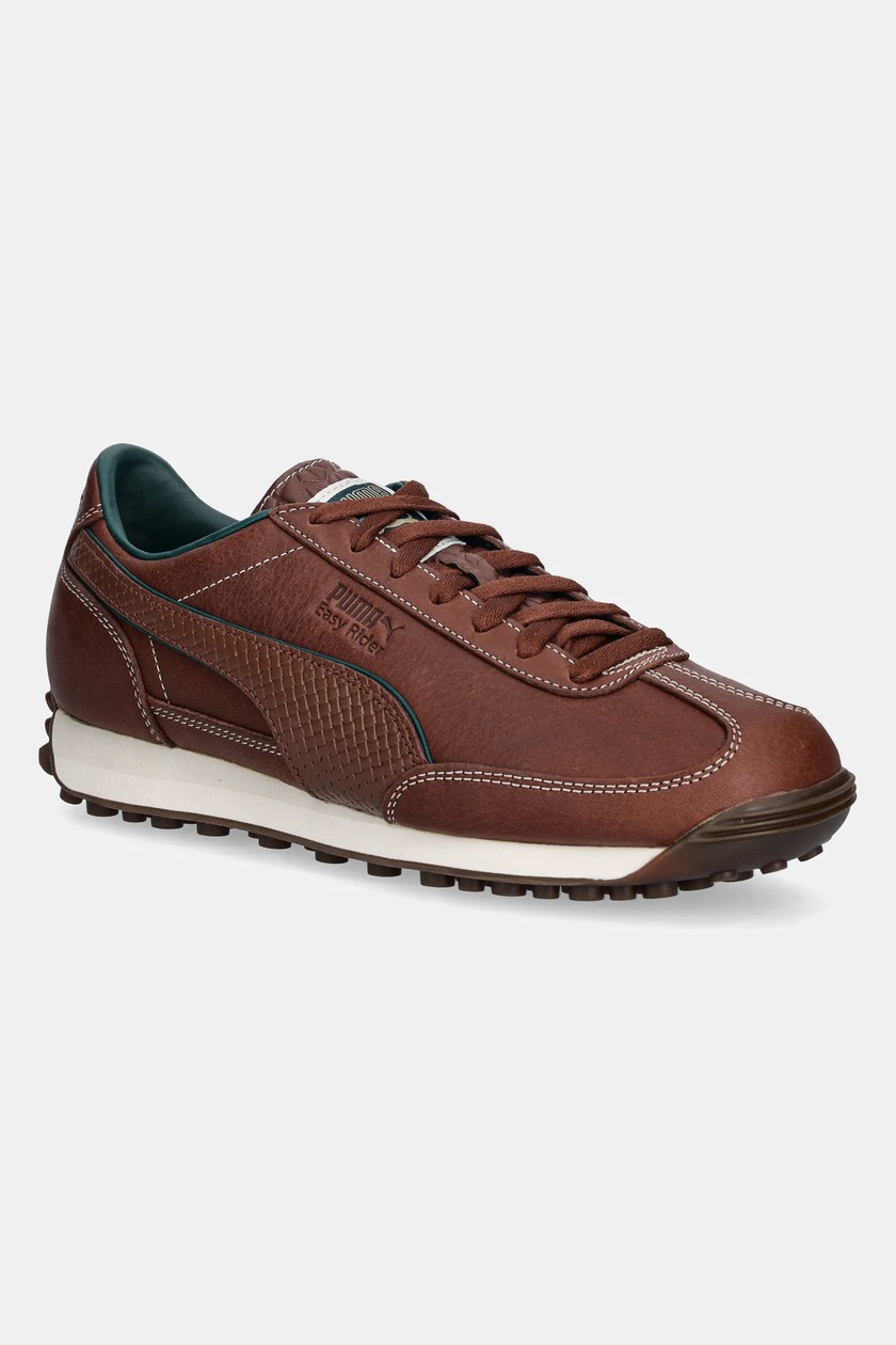 Puma leather sneakers Easy Rider Palais Artisan men's brown color