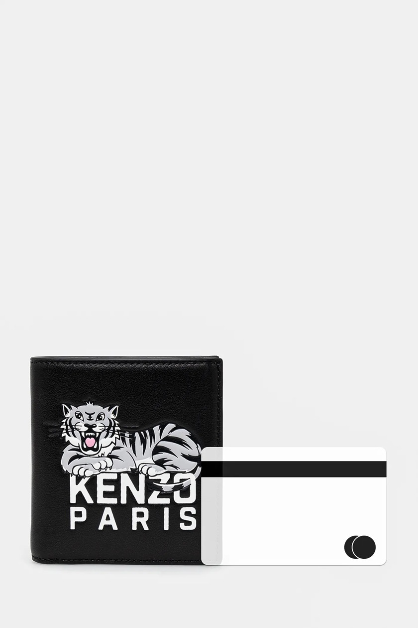 Кожаный кошелек Kenzo мужской цвет чёрный FF55PM603L46.99 | ANSWEAR.ua