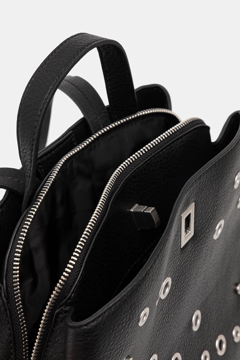 Borsa Desigual BAG_REBEL BERGAMO - Borchie Colorate, Nero, Poliuretano | Borsa A Mano Donna - Foto 5