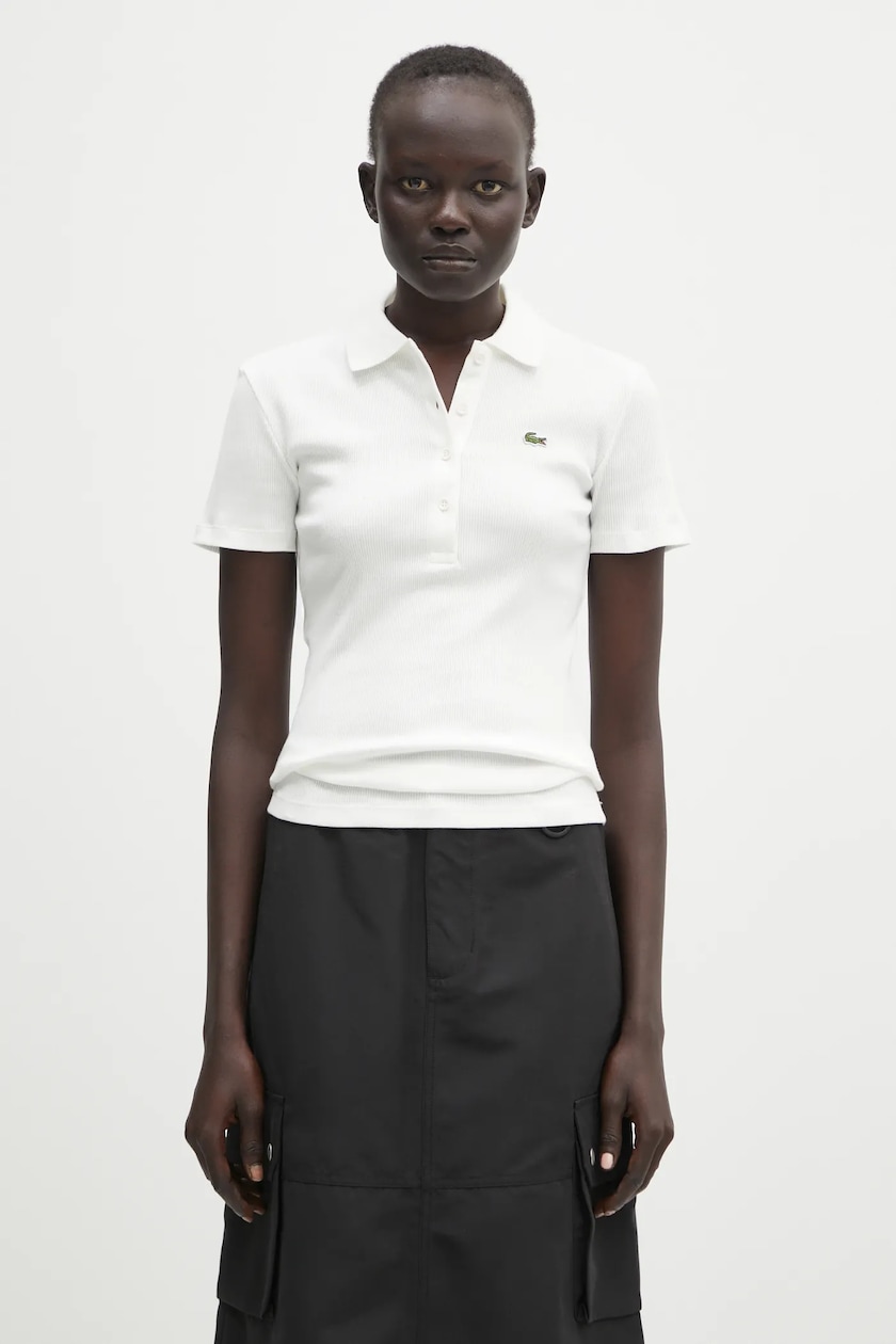 Tシャツ・カットソー SPORTMAX SS25 SHAKER CROPPED POLO SHIRT (2512361052600 001) Sportmax polo shirt Casta PRM EU