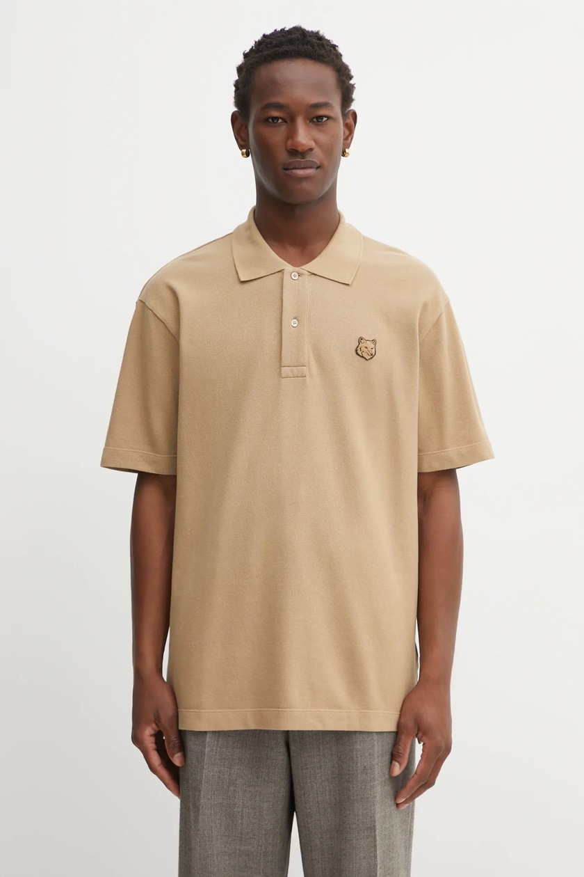 Maison Kitsuné cotton polo shirt Bold Fox Head Patch Comfort Polo