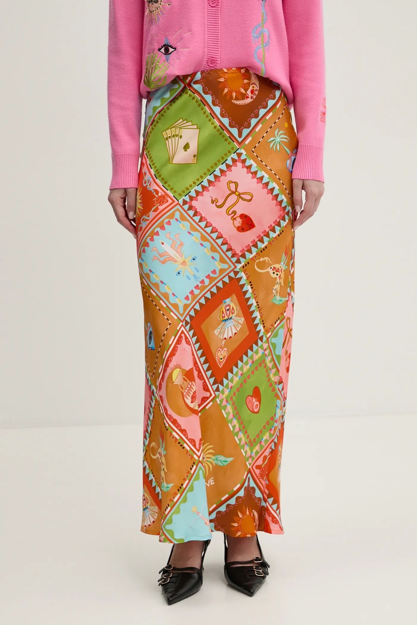 adidas Originals fustă Waistband Tulle Maxi Skirt culoarea