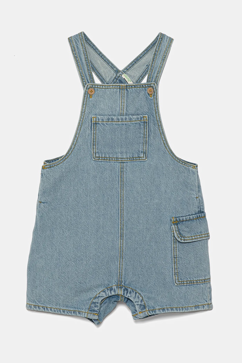 United Colors Of Benetton Jeans Straight Con Rotture E Risvolto Per Bambino – Blu, 100% Cotone, Taglia 170 Cm - 2