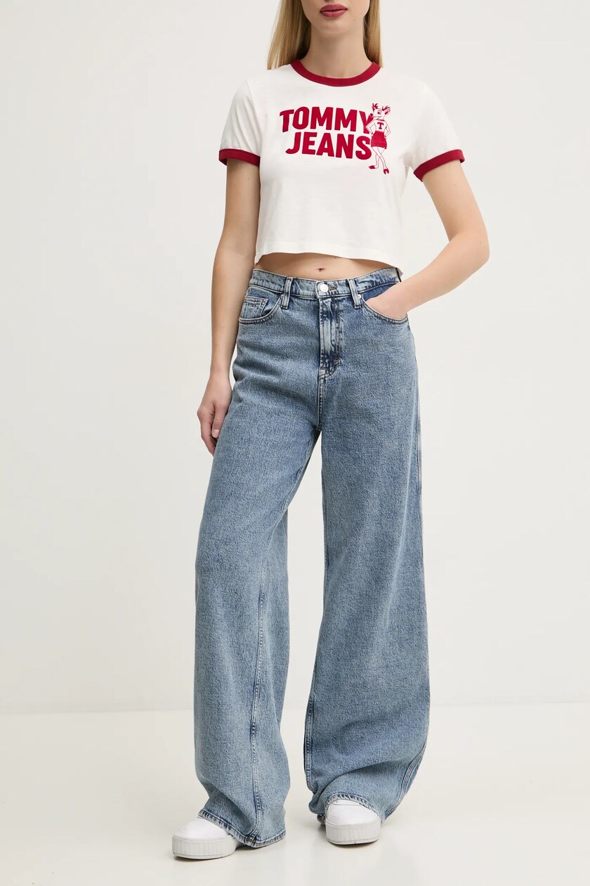 adidas Originals jeansy DENIM ZIP PANT damskie kolor adidas Originals jeansy DENIM ZIP PANT damskie kolor