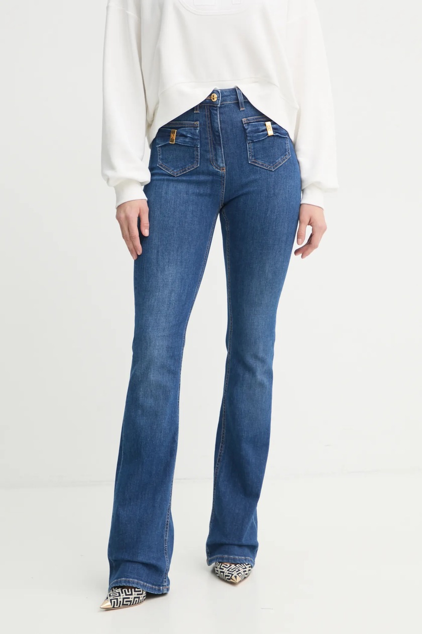 Elisabetta Franchi jeansy damskie high waist PJ88N51E2
