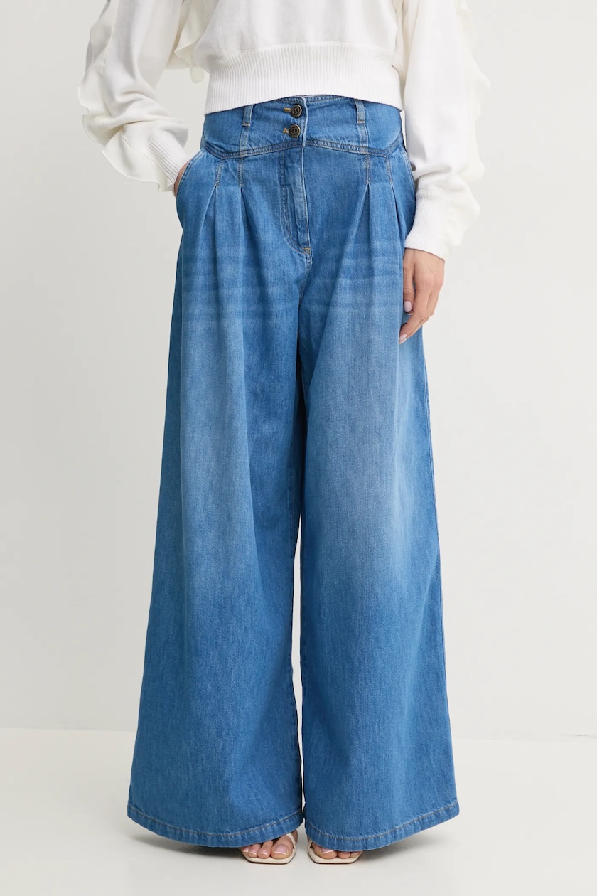 adidas Originals jeansy DENIM ZIP PANT damskie kolor adidas Originals jeansy DENIM ZIP PANT damskie kolor