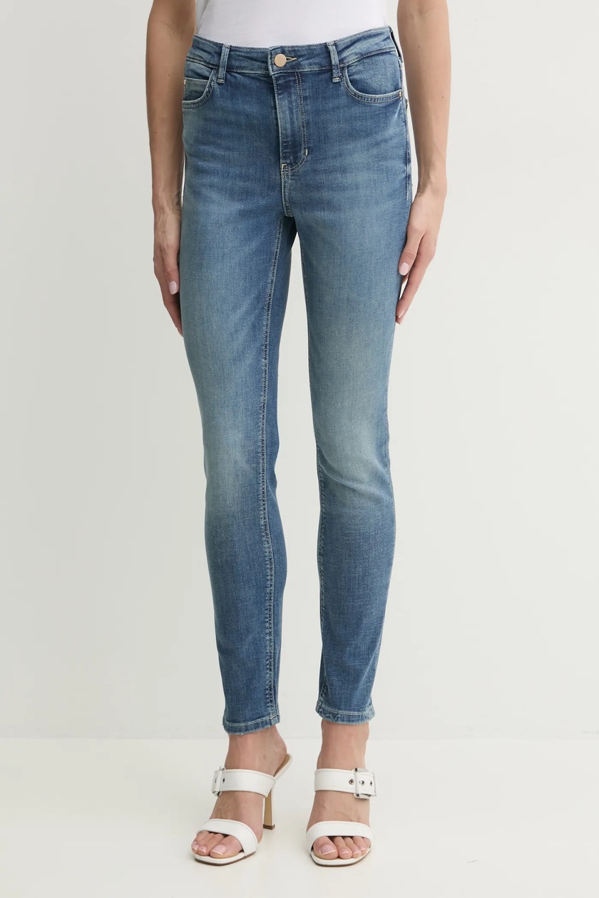 Wrangler jeansy Skinny Airblue damskie medium waist