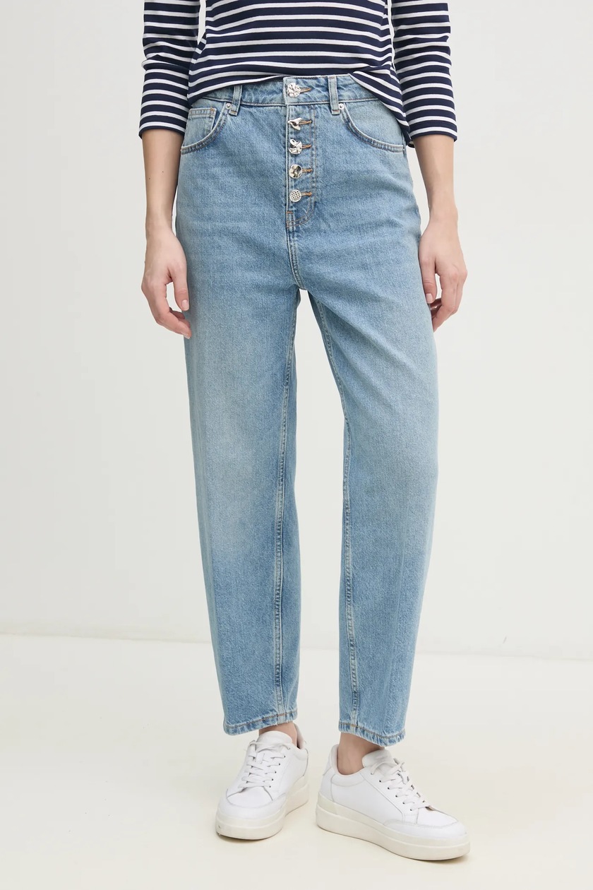 Sisley jeansy damskie high waist | Answear.com