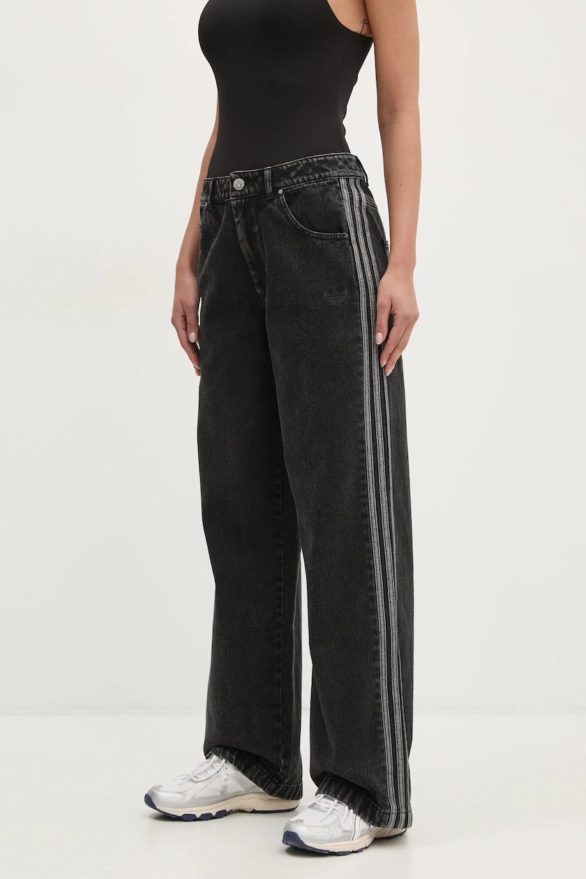 adidas Originals jeansy DENIM ZIP PANT damskie kolor adidas Originals jeansy DENIM ZIP PANT damskie kolor