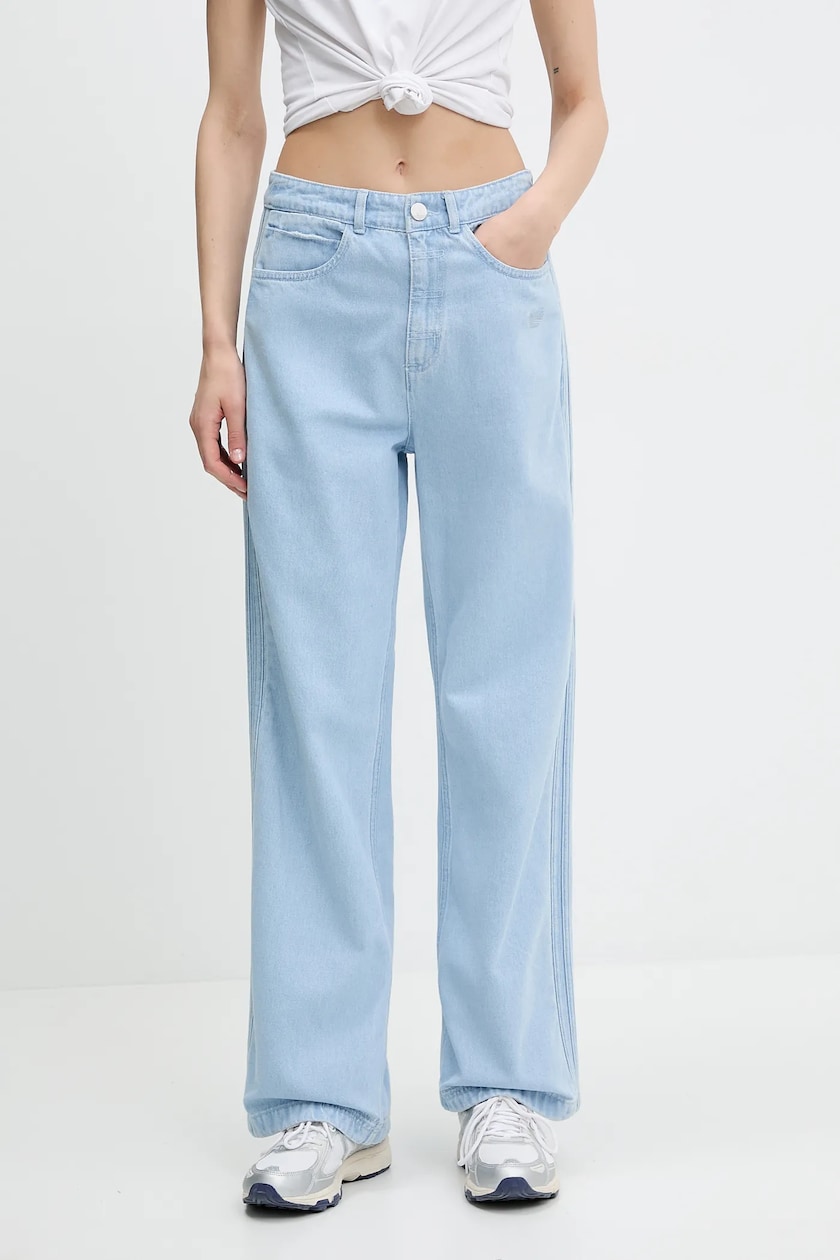 adidas Originals jeansy DENIM ZIP PANT damskie kolor adidas Originals jeansy DENIM ZIP PANT damskie kolor