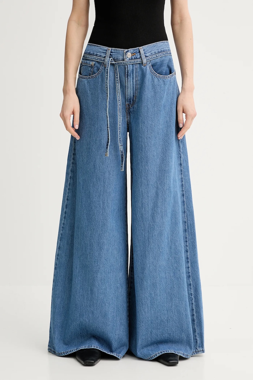 adidas Originals jeansy DENIM ZIP PANT damskie kolor adidas Originals jeansy DENIM ZIP PANT damskie kolor