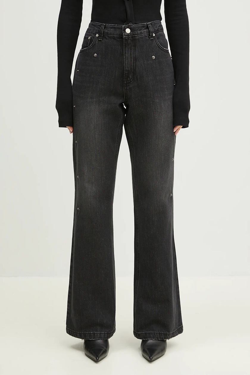 ■ANDERSSON BELL■ Flower lace bootcut jeans apa796w(WASHED Andersson Bell jeans Flower Lace Attached Bootcut women's