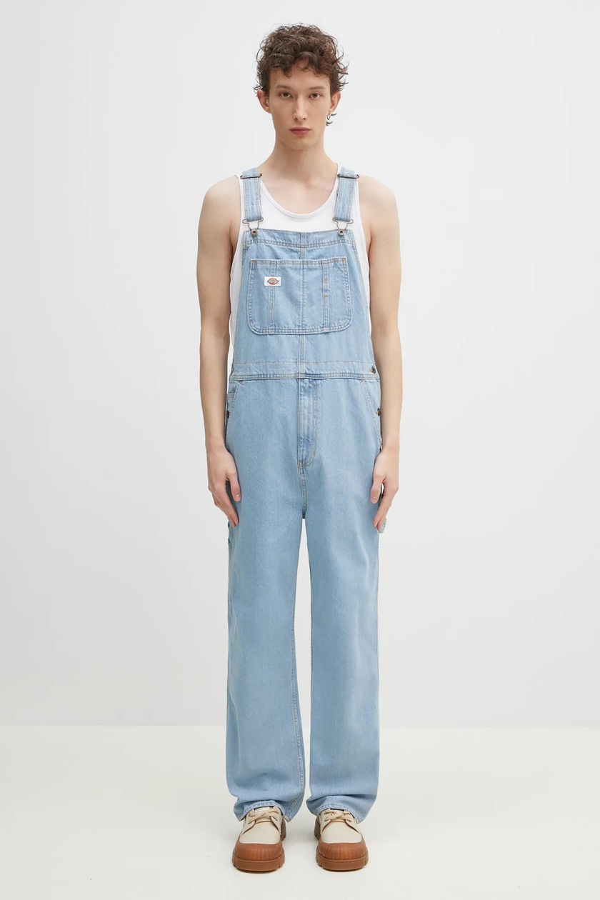 Dickies denim overalls Dickies Classic Denim Bib Vintage Aged Blue
