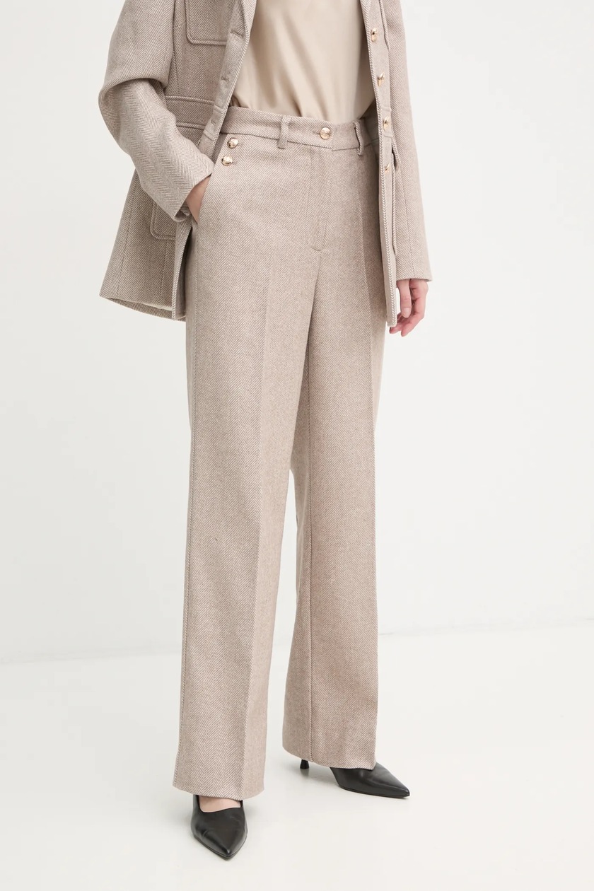 【IENA】FrenchLinen JK La Petite Française spodnie z domieszką lnu PASSIONNE kolor