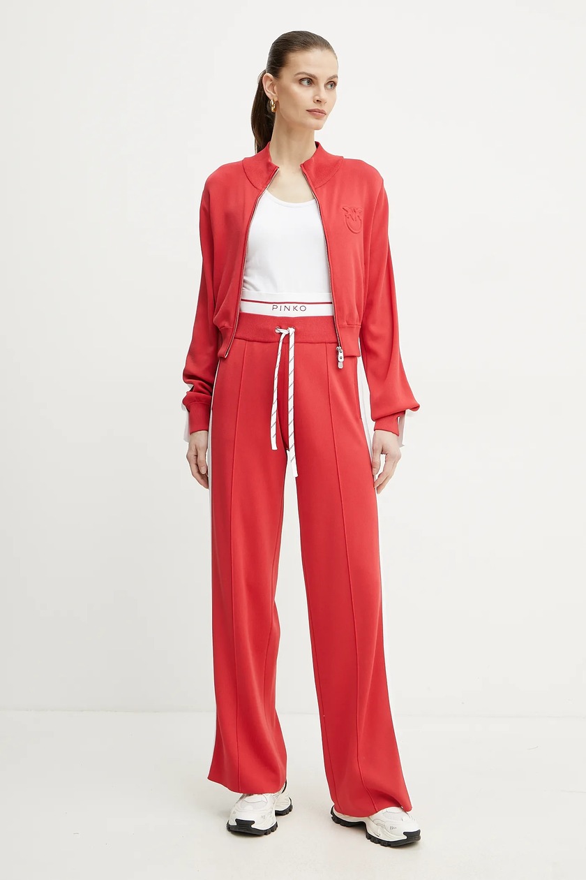 ワンピース PINKO SS25 OCA TUTA SATIN rosso corallo (104993 A2GZN53) PINKO Jumpsuit 104993 A2GZ Corallo Regular Fit | Modivo.it