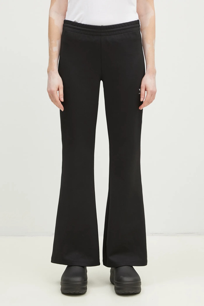 【ADIDAS】Rhinestone Trefoil Velvet Pants - Black / IY5468 adidas Originals Women Velour Velvet Rhinestone Trefoil