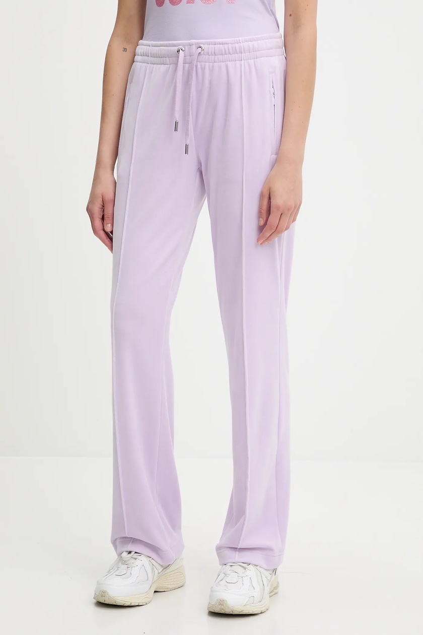 Спортивные штаны Juicy Couture цвет серый с аппликацией JCAPW045