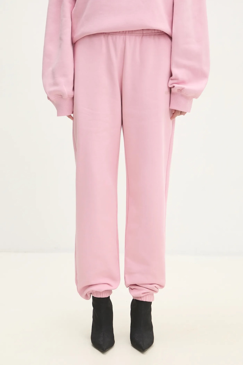 Dark pink joggers sales