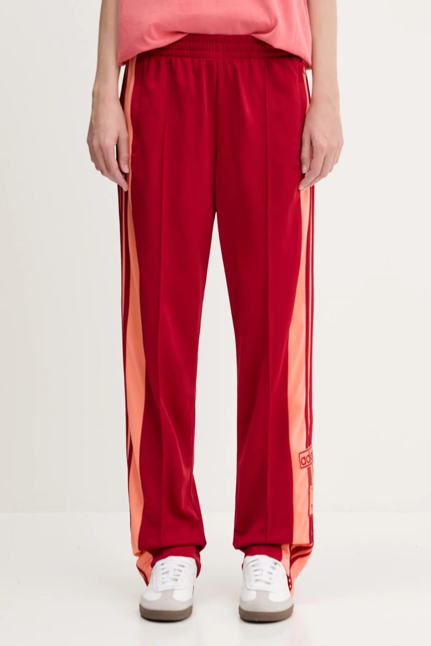 Pantaloni Donna Adidas Pantaloni Rosse Adidas Originals Pantaloni