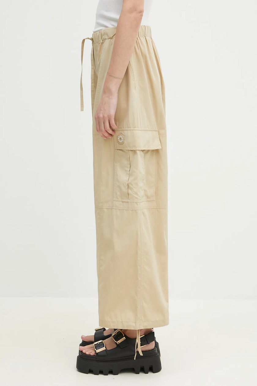 Kenzo trousers women's beige color FF52PA1059FI.11 at PRM US