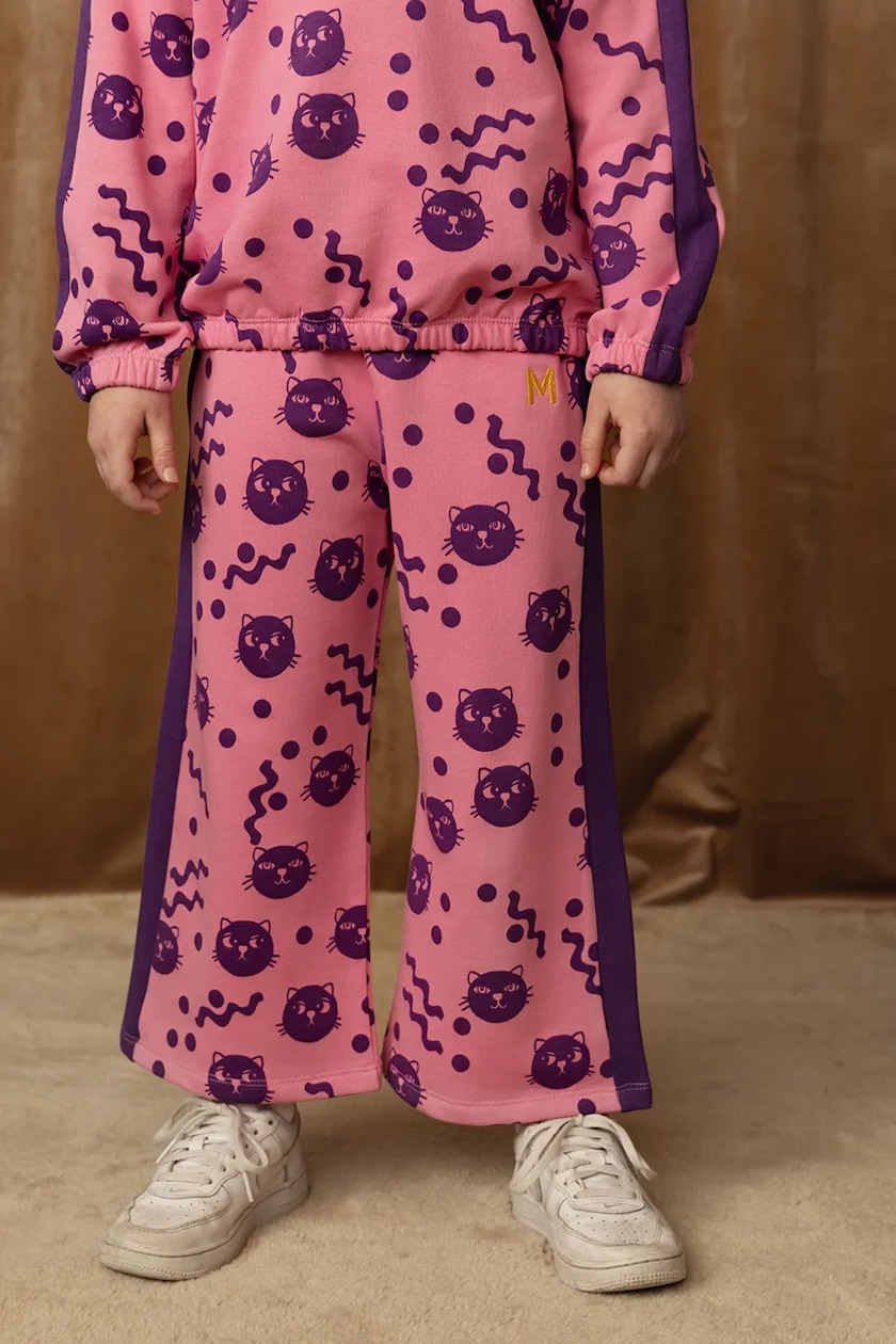 Mini Rodini pantaloni tuta in cotone bambino/a Squiggly cats