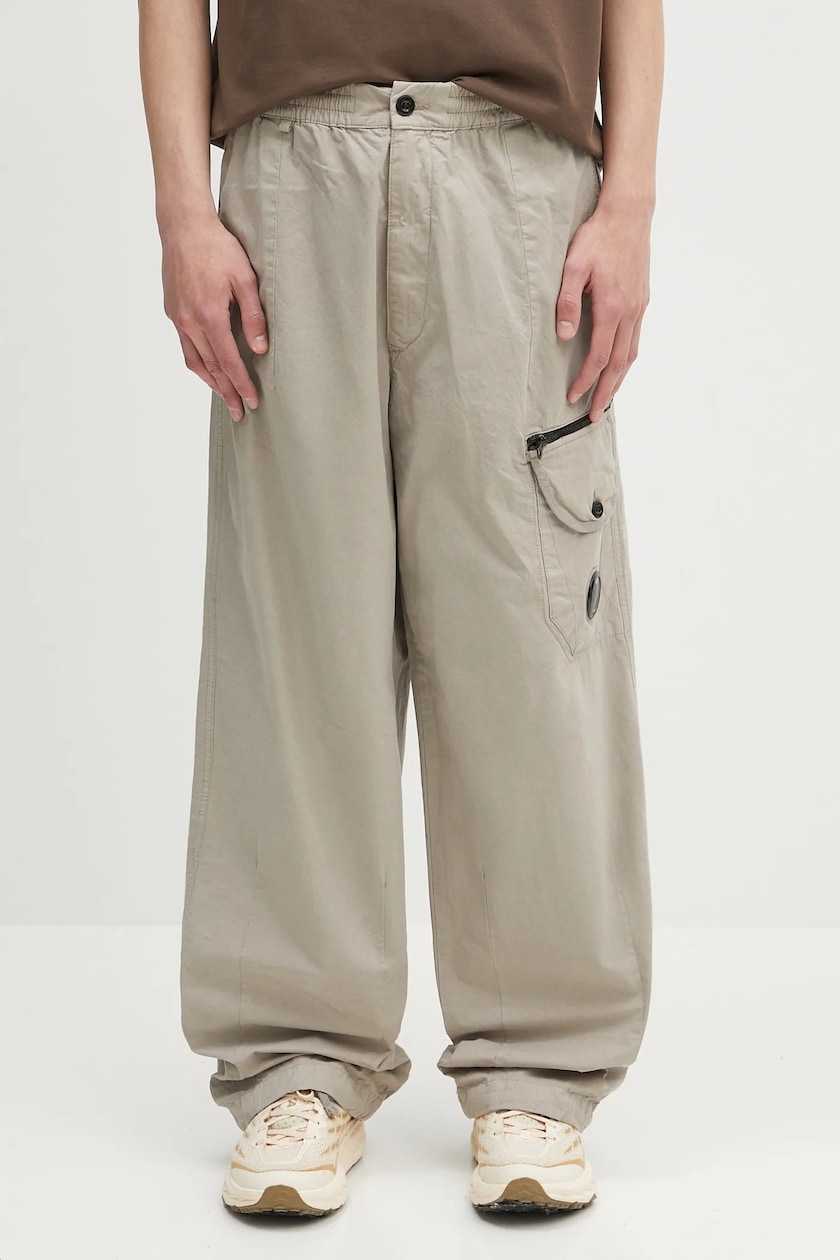 C.P. Company trousers Stretch Sateen Loose Cargo men's beige C.P. Company trousers Stretch Sateen Loose Cargo men's beige