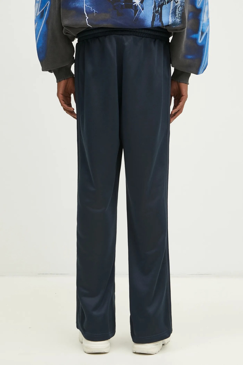 adidas Originals joggers Flare Pant men's navy blue color smooth