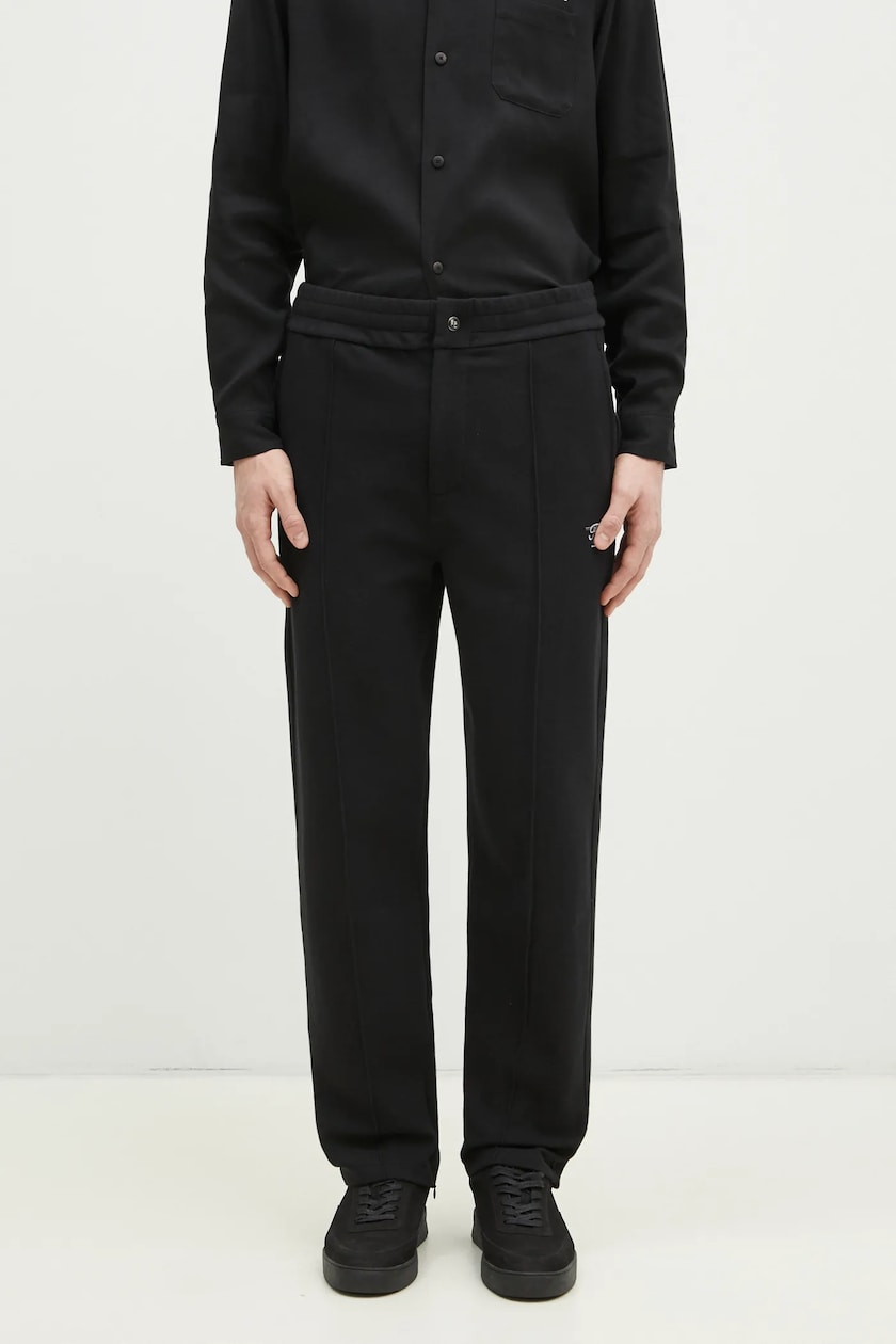 PLEASURES cotton trousers Latex Formula black color P24F039 PLEASURES cotton trousers Latex Formula black color P24F039
