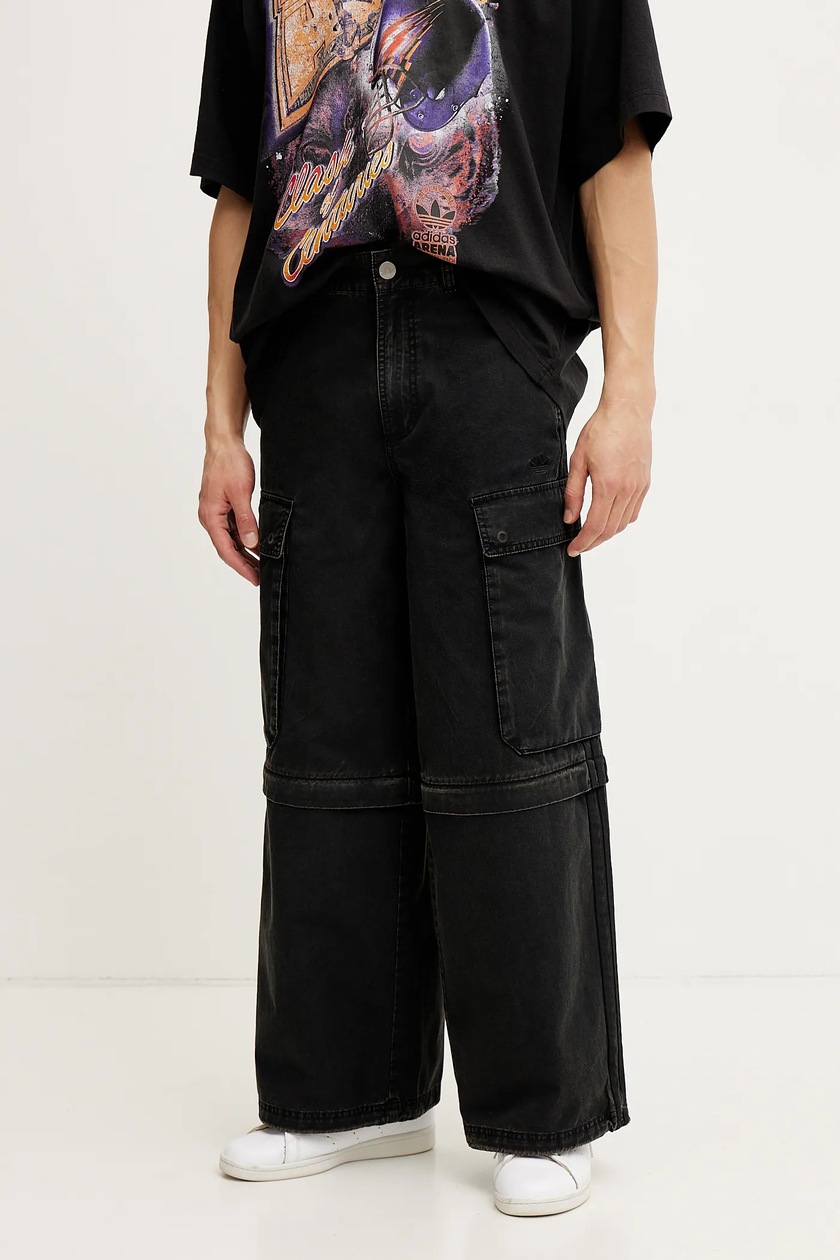 ★adidas★ ADILENIUM 3 CARGO PANTS BLACK JY6293 Men's trousers adidas Adilenium Season 3 Cargo Pants Black