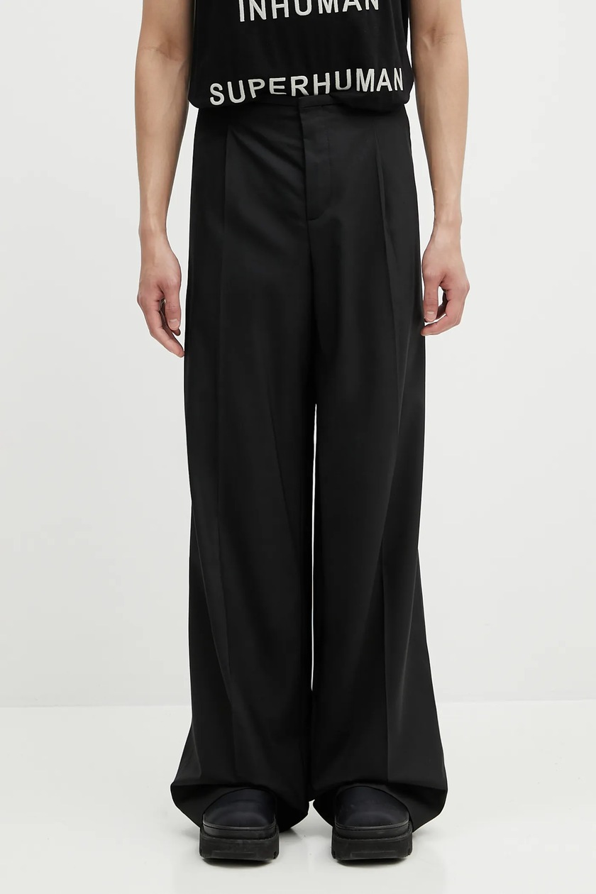 パンツ MSGM FW24 FORMAL PANT WOOL (3742MDP03247806 99) Men's pants and short: track, dress and jeans - MSGM Official