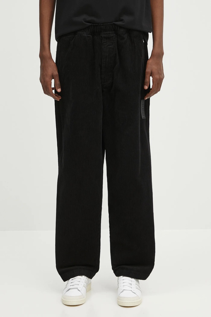 C.P. Company trousers Stretch Sateen Loose Chino Pants men's black