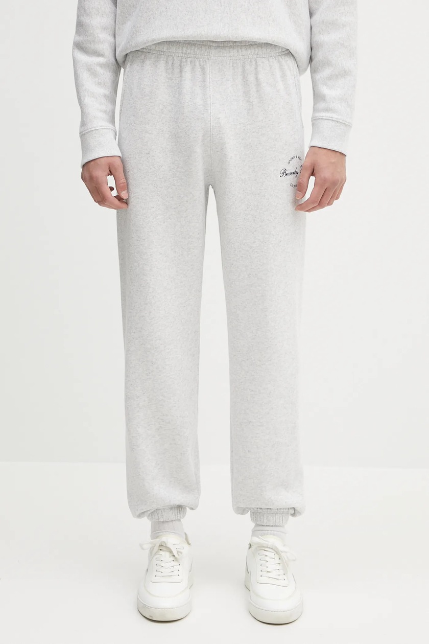 Sporty & Rich joggers Beverly Script Soft gray color Sporty & Rich joggers Beverly Script Soft gray color