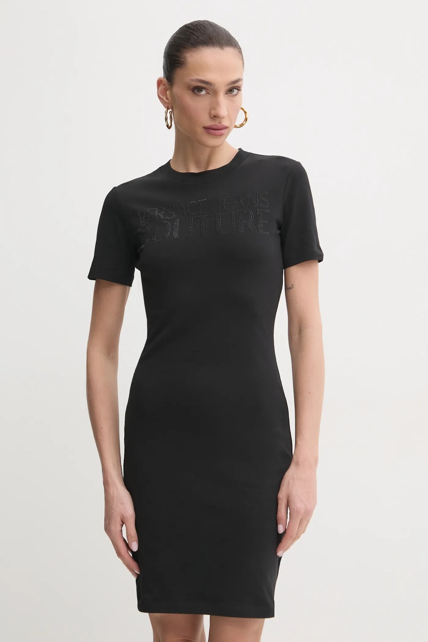 Abiti Tubino Versace Nero Versace Jeans Couture Vestito