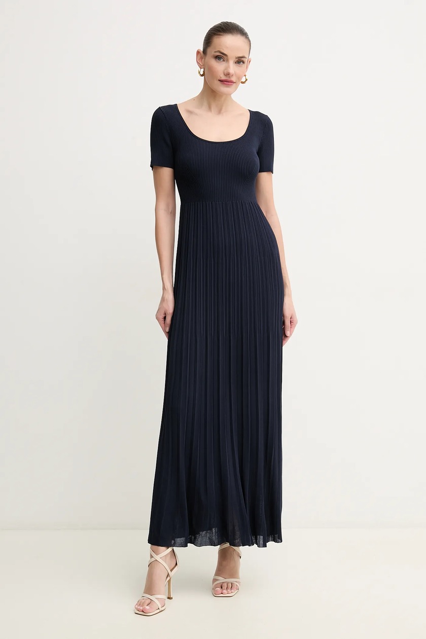 Obleka MICHAEL Michael Kors mornarsko modra barva, MS582XRBFD