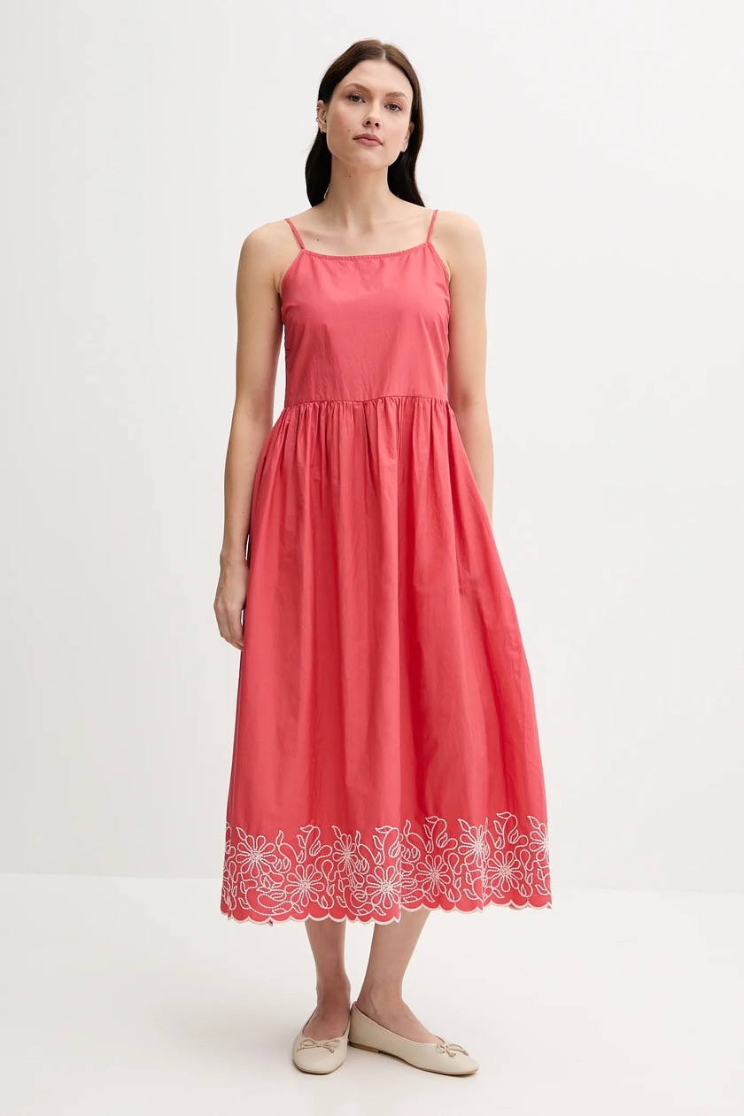 Answear Vestito Rosso Benetton United Colors Of Benetton Vestito