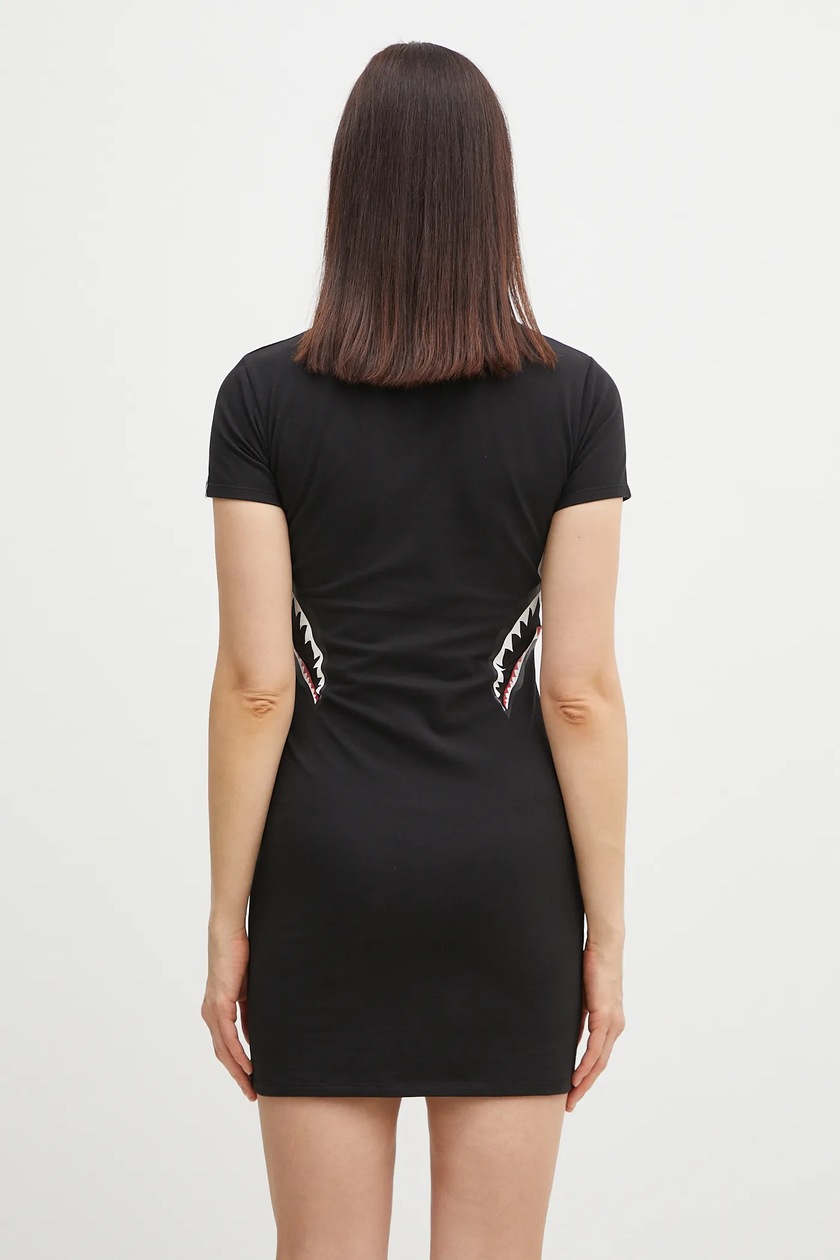 【A BATHING APE】SHARK JERSEY DRESS BLACK 要在庫確認 SHARK JERSEY DRESS（ワンピース）｜A BATHING APE（ア