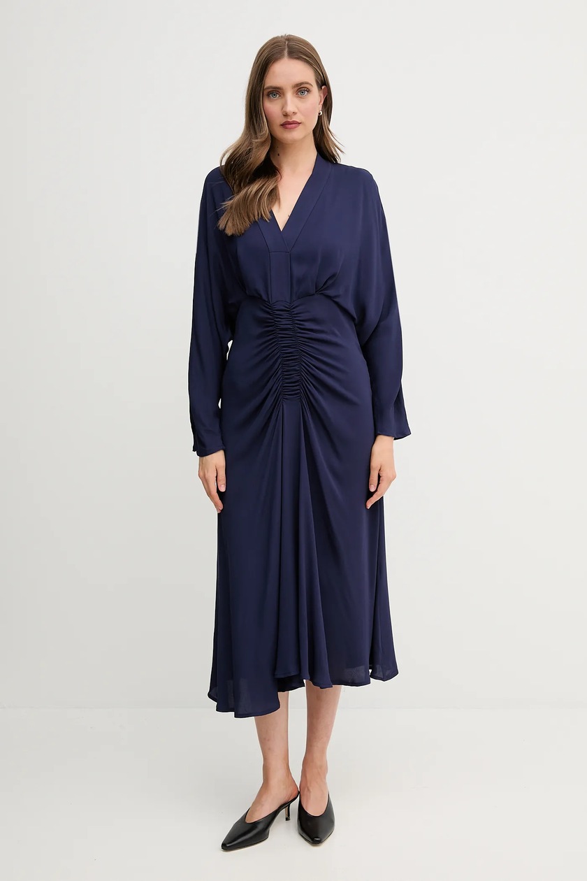 Robe D'Hiver Sandro Ferrone Sans Manches - Taille 40, Noir Avec Inserts Vert Pétrole