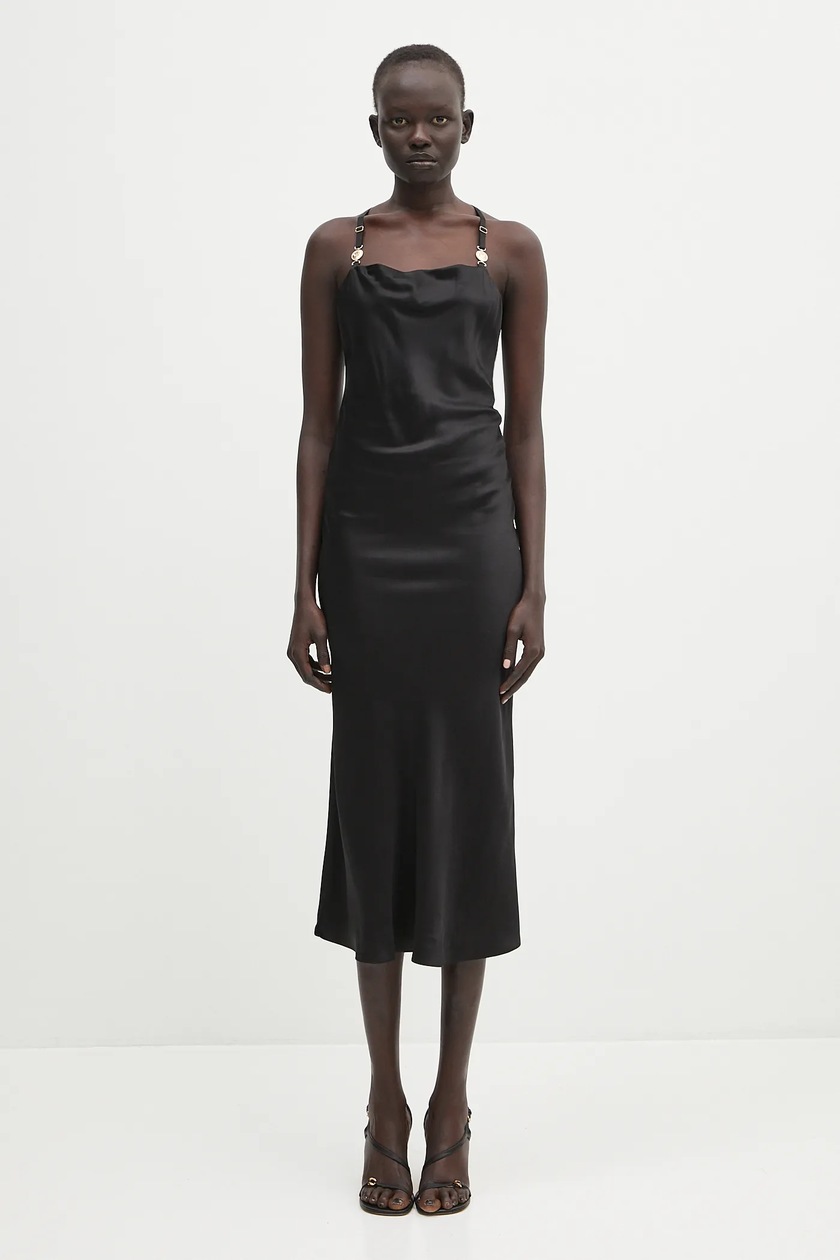【関税&送料込】Marine Serre Slip Dress Marine Serre Moon-Print Satin Slip Dress Marine Serre