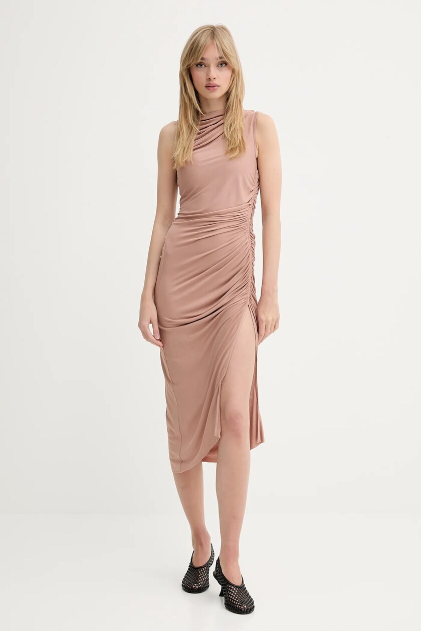 Beige midi Dresses | PRM USA Beige midi Dresses | PRM USA