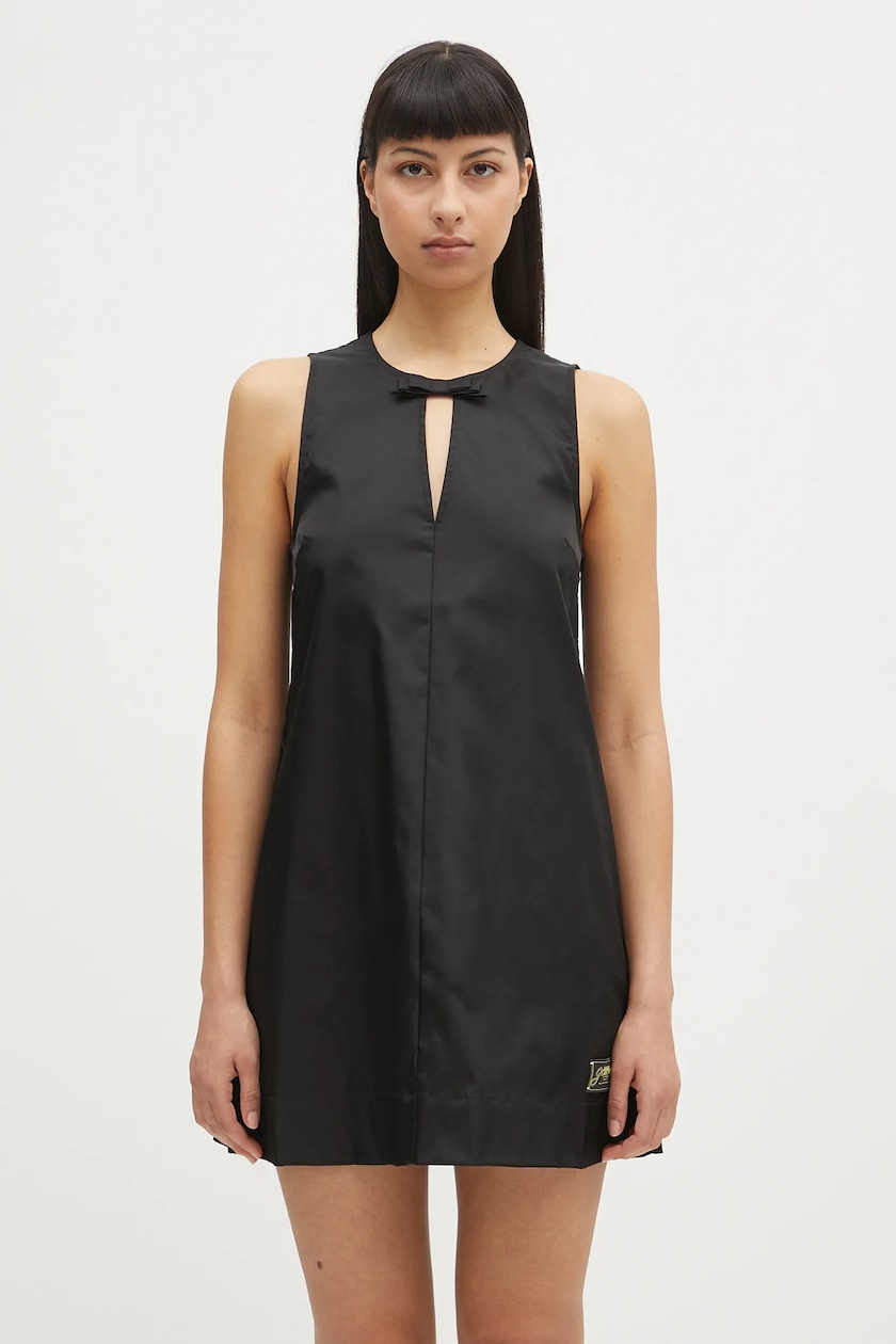 Coperni dress Asymmetric Flower black color COPR154F5001 at Coperni dress Asymmetric Flower black color COPR154F5001 at