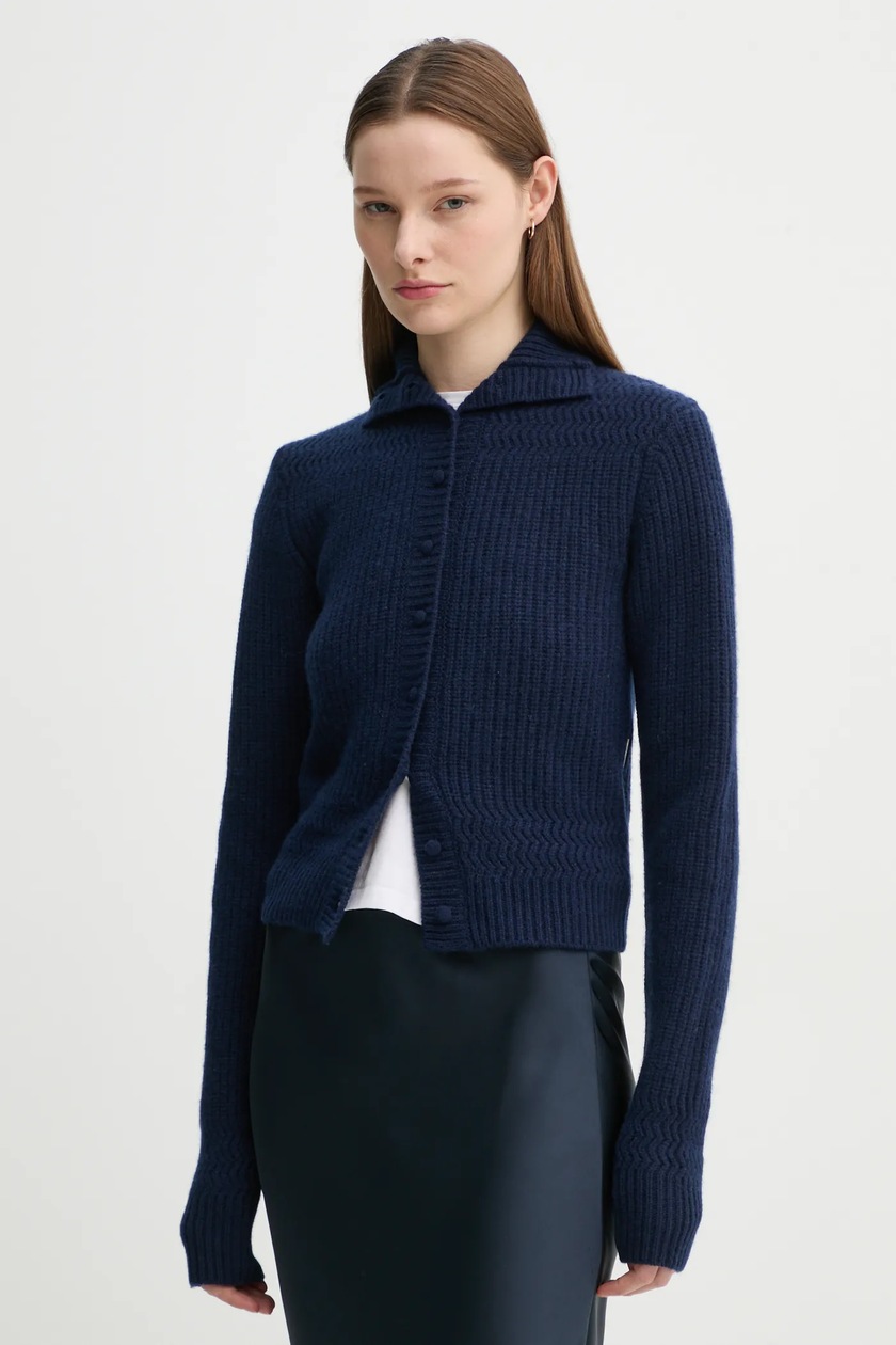Джемпер adidas Originals Fluffy Cardigan цвет синий JW3644