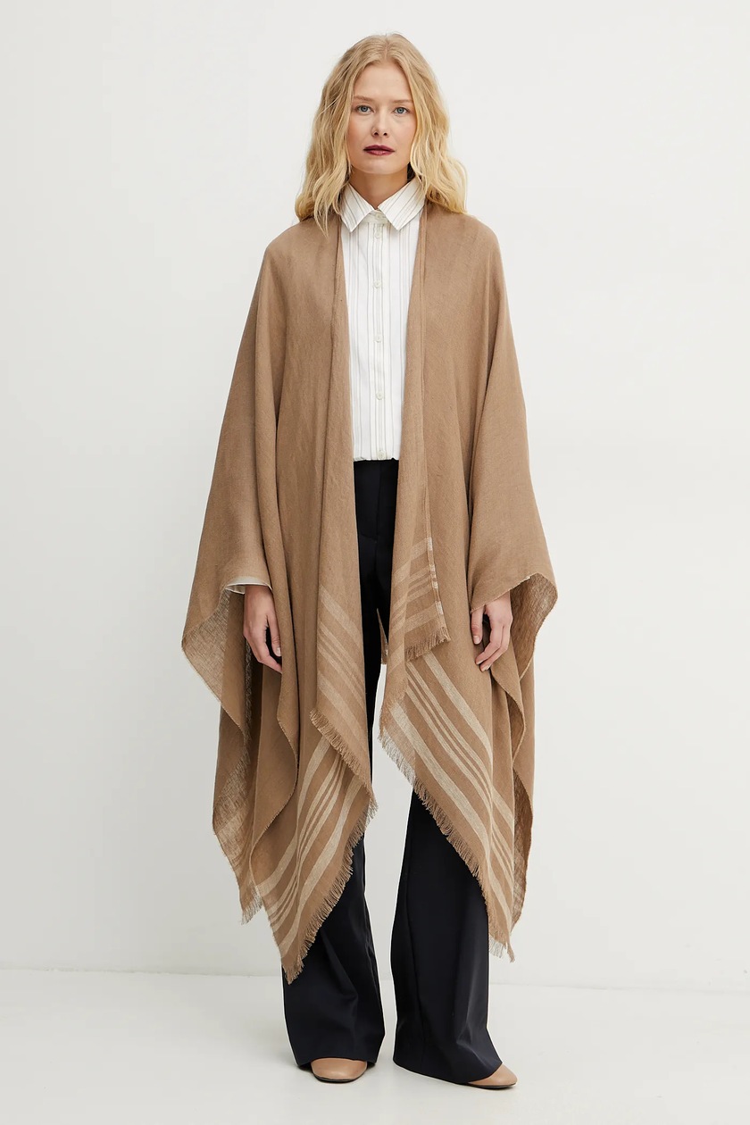 Twinset poncho con aggiunta di lana | ANSWEAR.it