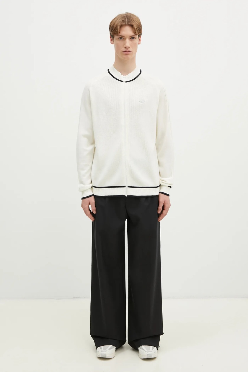 adidas Originals woolen cardigan Premium Cardigan beige color