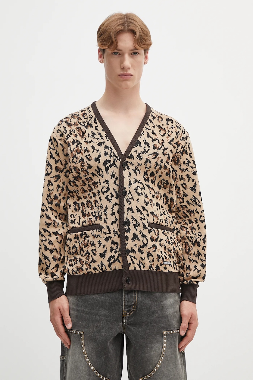 Kenzo wool blend cardigan Rws City Zipped Cardigan beige color Kenzo wool blend cardigan Rws City Zipped Cardigan beige color