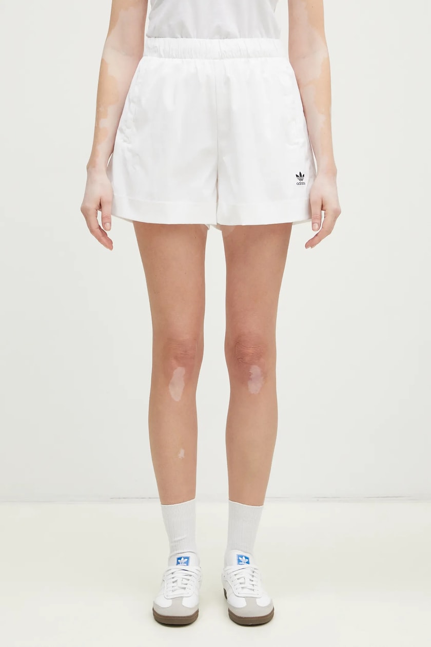 adidas Originals shorts Terry women's white color IT9841 at adidas Originals shorts Terry women's white color IT9841 at