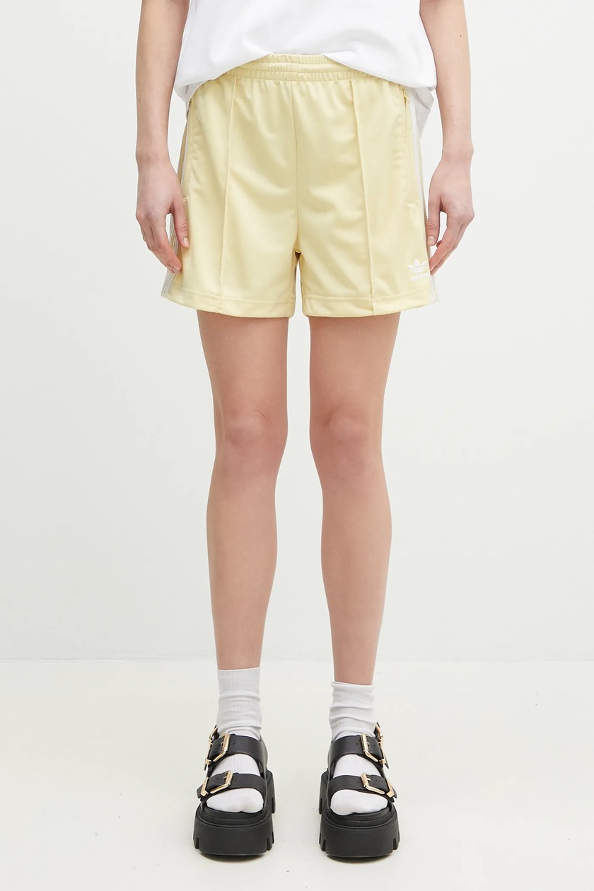 adidas Originals shorts Firebird women's yellow color with an