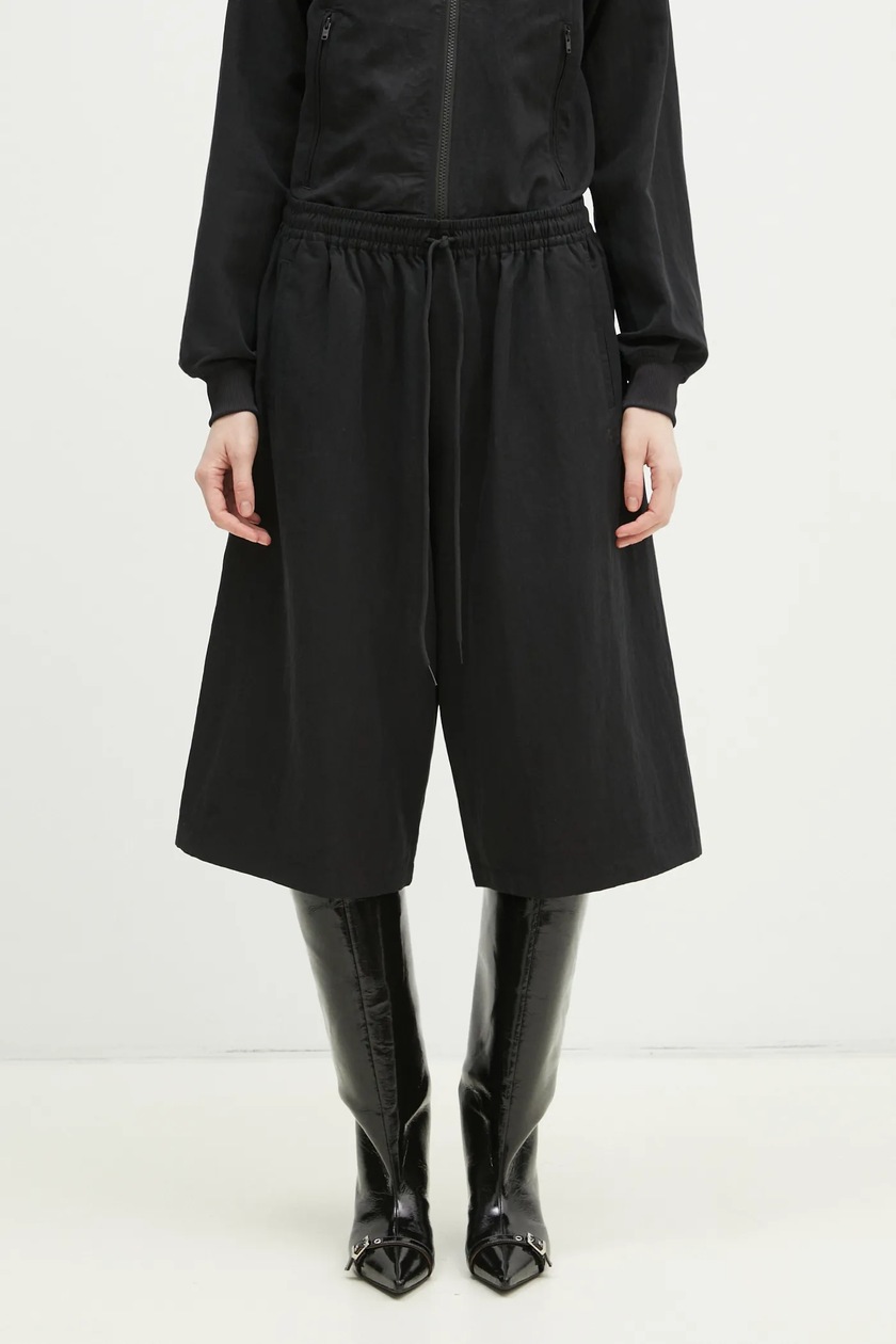 Sportmax cotton shorts Lacrima black color smooth