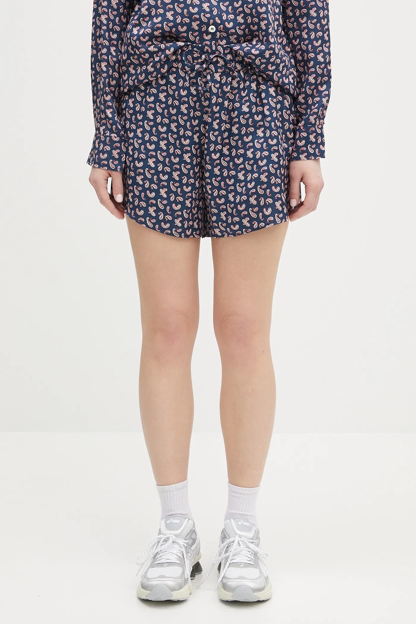 ショートパンツ SPORTMAX SS25 GHIRBA - Denim shorts (2512141032600 005) Sportmax denim shorts Ghirba navy blue color smooth