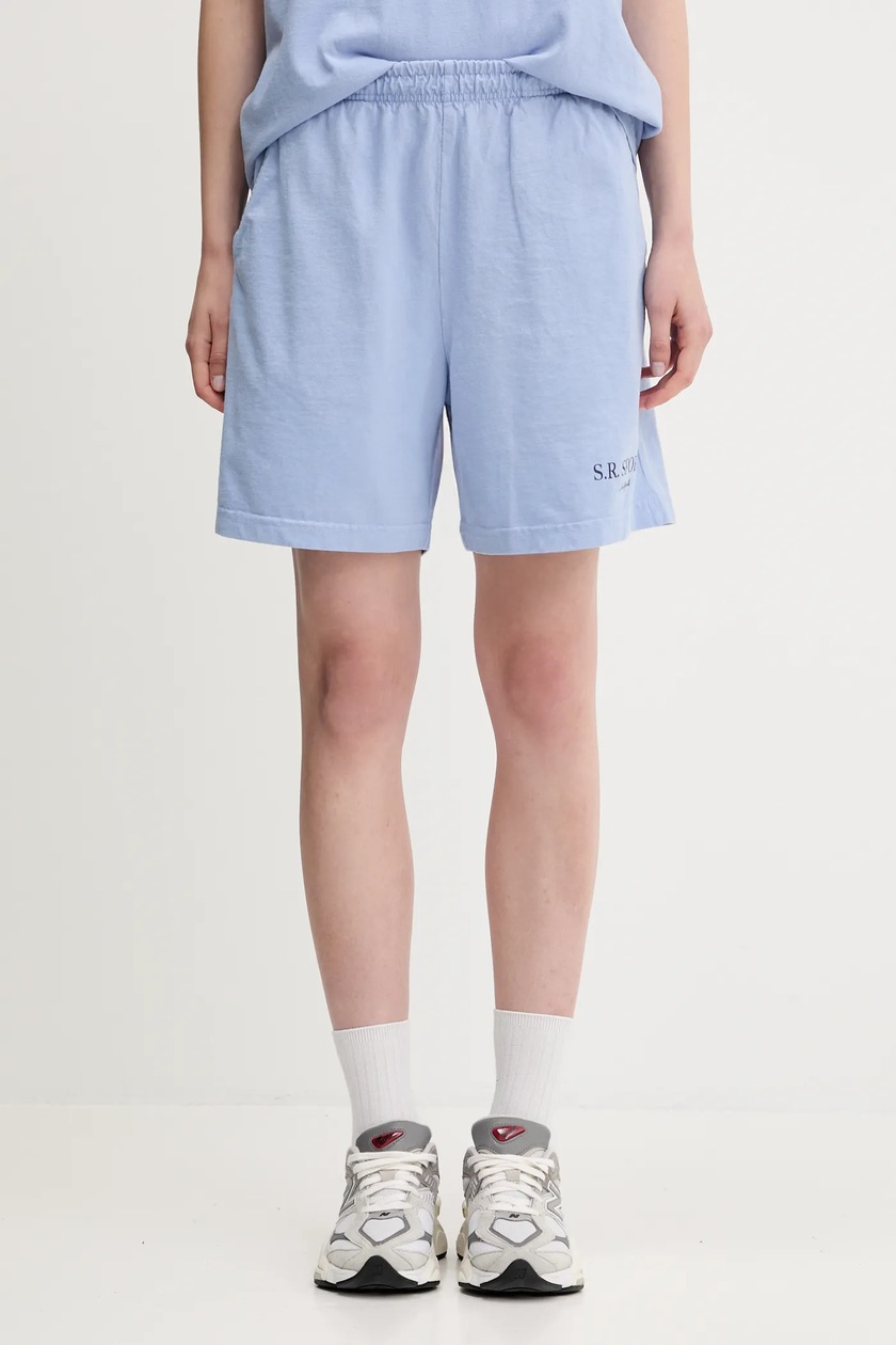 Sportmax denim shorts Ghirba navy blue color smooth