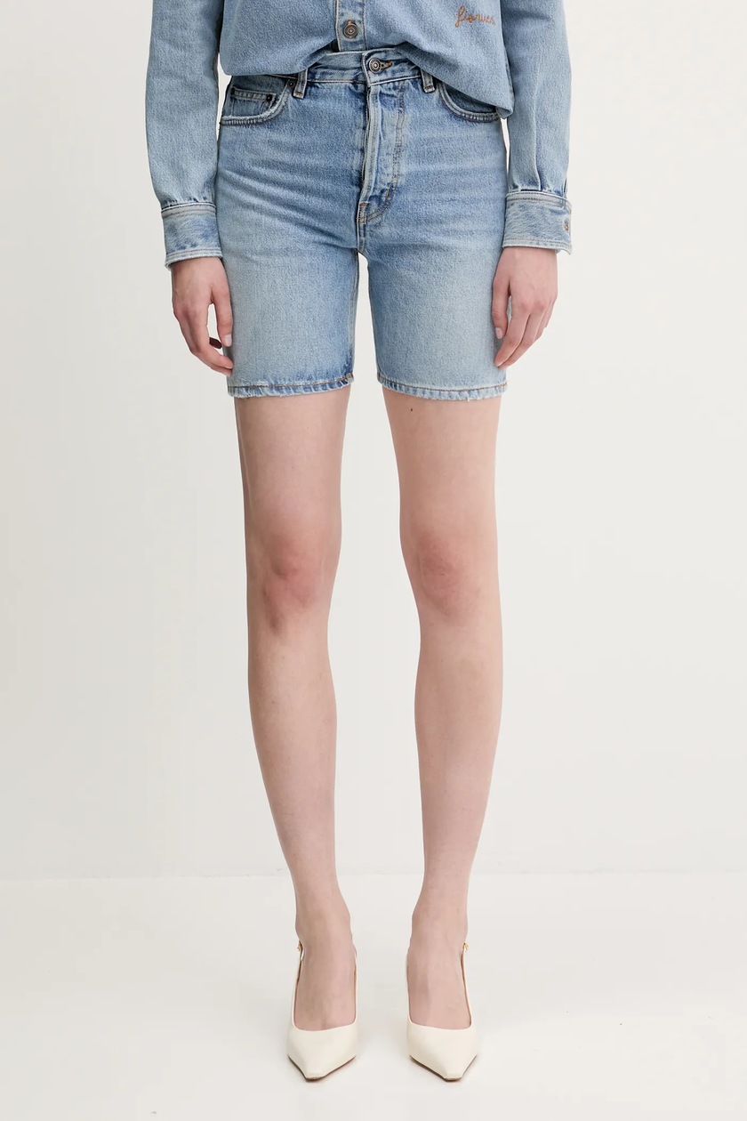 【PORTERNA】Blm Denim Shorts Dark denim shorts with rhinestones | Marni